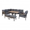 Garden furniture set PARKER 5-parts, grey