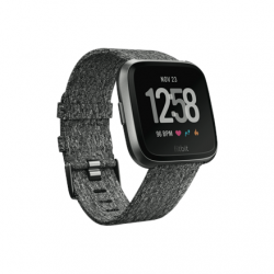 Versa Smart watch NFC Color LCD Touchscreen Activity monitoring 24/7 Waterproof Bluetooth Charcoal Woven