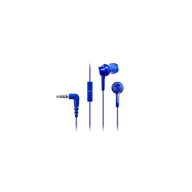 Panasonic RP-TCM115E-A Canal type Wired In-ear Microphone Blue