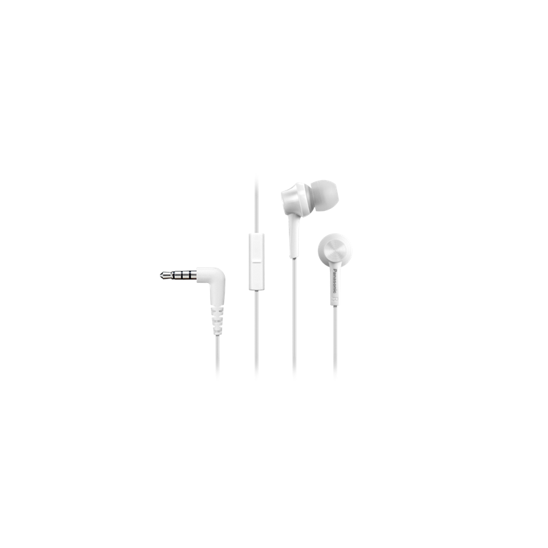 Panasonic Canal type RP-TCM115E-W Wired In-ear Microphone White