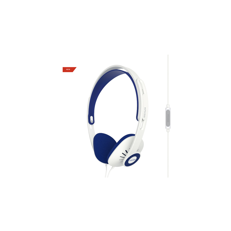 Koss KPH30iW Headphones Wired On-Ear Microphone White