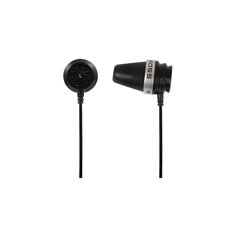 Koss Headphones Sparkplug Wired In-ear Noise canceling Black
