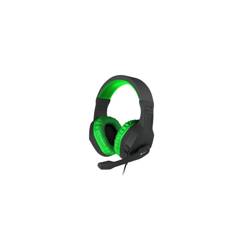 GENESIS ARGON 200 Gaming Headset, On-Ear, Wired, Microphone, Green Genesis ARGON 200 Wired On-Ear
