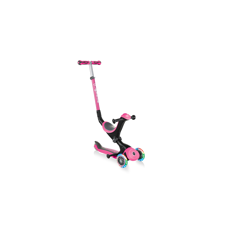 Globber Scooter Pink Scooter Go Up Deluxe Lights