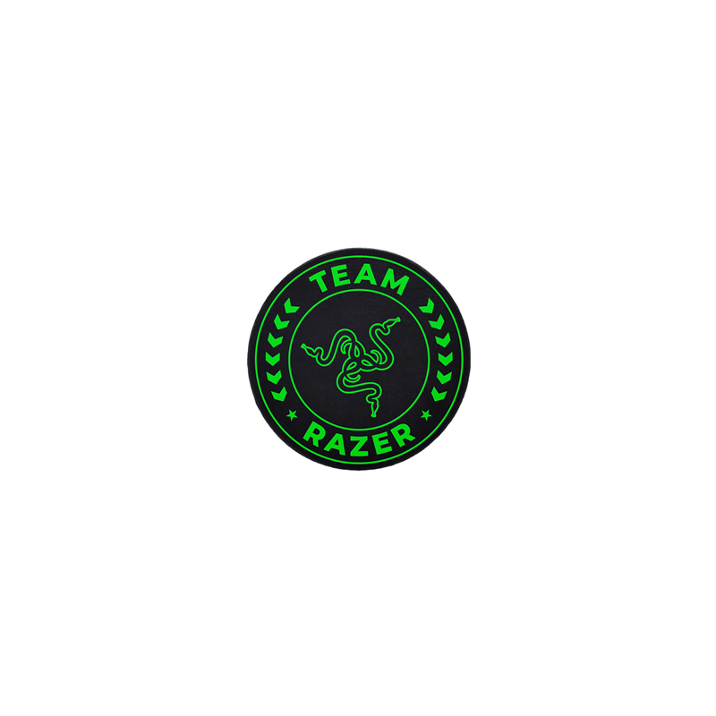 Razer 100% Recycled Polyester Velvet/100% Recycled Non-woven Fabric Team Razer Floor Mat Floor Rug Black/Green