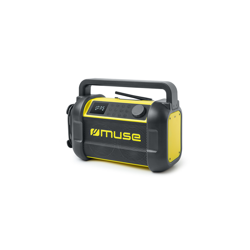 Muse M-928 BTY Radio Speaker Waterproof Bluetooth Black/Yellow Portable Wireless connection