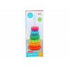 Rotating Pyramid Tower Sorter Rainbow Puzzle 36cm 6 El.