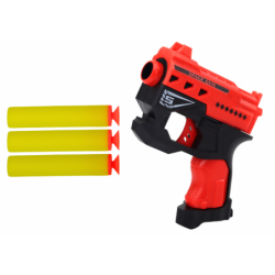 Mini Foam Dart Gun With Suction Cups, Red