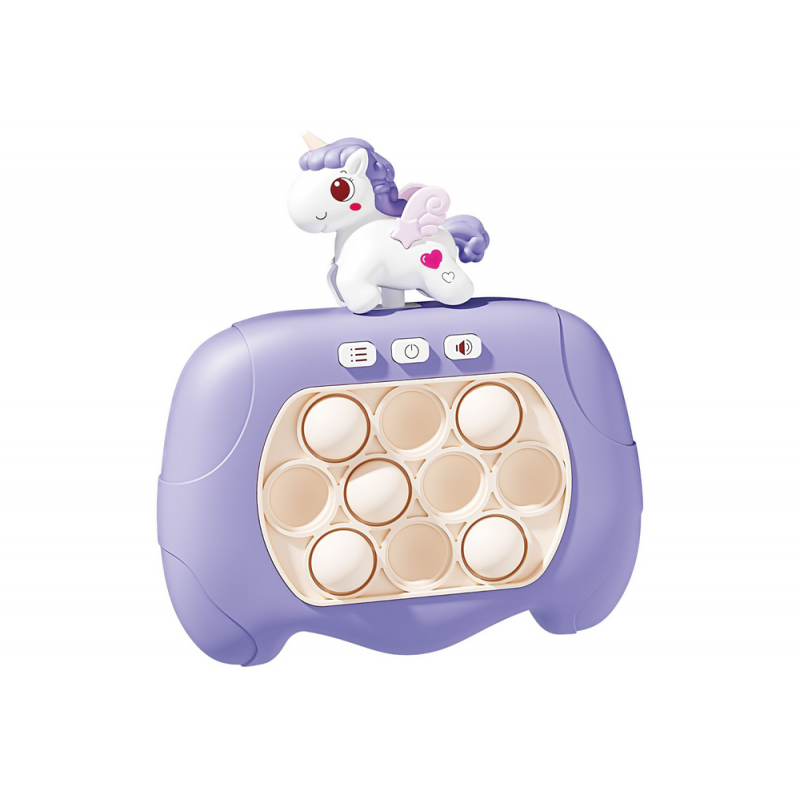 Sensory Game Unicorn Pop It Battery Powered Lights Sounds Purple