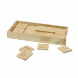 Sensory Toy Recognize by Touch Letters Numbers Shapes Masterkidz
