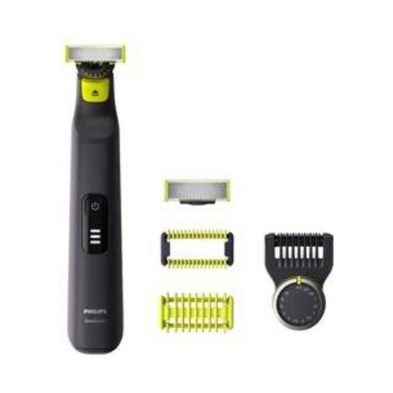 Skuveklis Philips  Philips OneBlade Pro Face and Body QP6541/15, 14-length precision comb, Wet and Dry use, LED digital display 