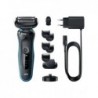 Skuveklis Braun  Shaver 51-M4500cs	 Operating time (max) 50 min, Wet&ampDry, Black/Blue 