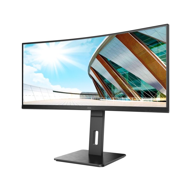 AOC Curved Monitor CU34P2A 34 " VA 21:9 100 Hz 1 ms 3440 u00d7 1440 300 cd/mu00b2 Headphone out