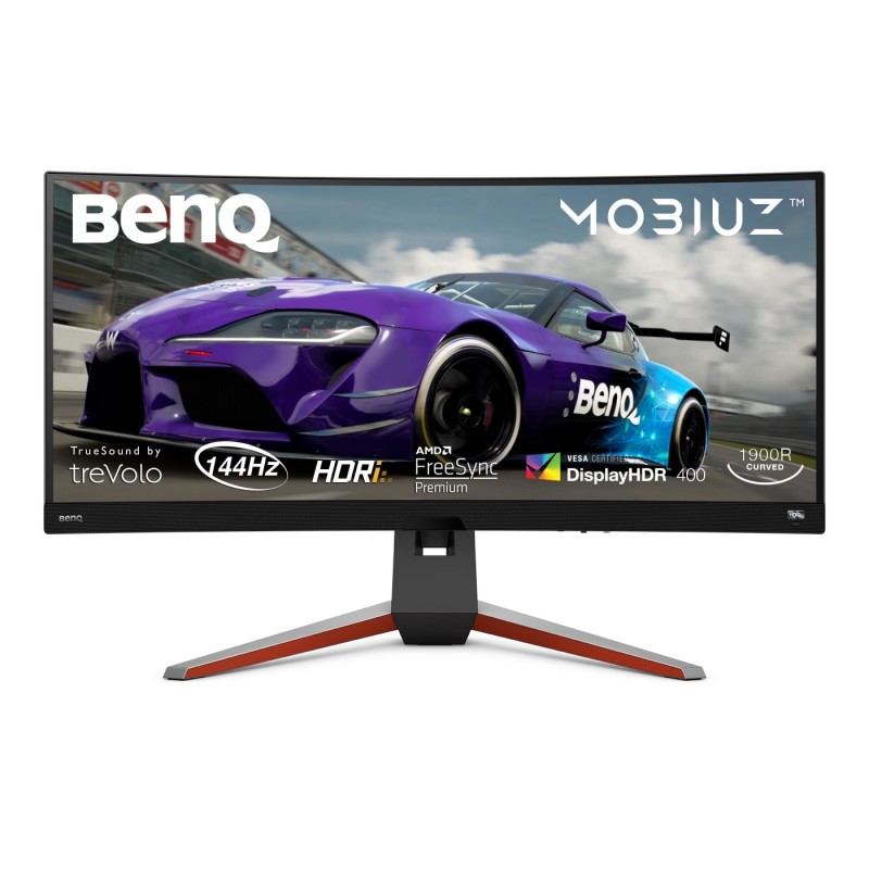 Benq Monitor EX3415R 34 " IPS WQHD 21:9 144 Hz 4 ms 3440 x 1440 400 cd/mu00b2 HDMI ports quantity