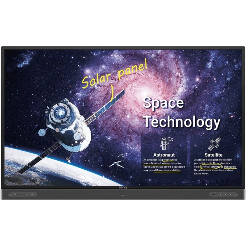 Benq RP6502 IR Touch 65 " Landscape 18/7 Touchscreen 350 cd/mu00b2 8 ms 178 u00b0 178 u00b0