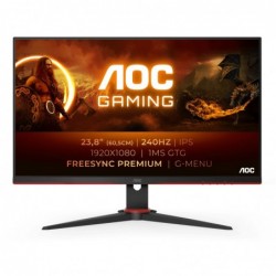 AOC Monitor 24G2ZE/BK 23.8 " IPS FHD 16:9 240 Hz 1 ms 1920 x 1080 350 cd/mu00b2 Headphone out