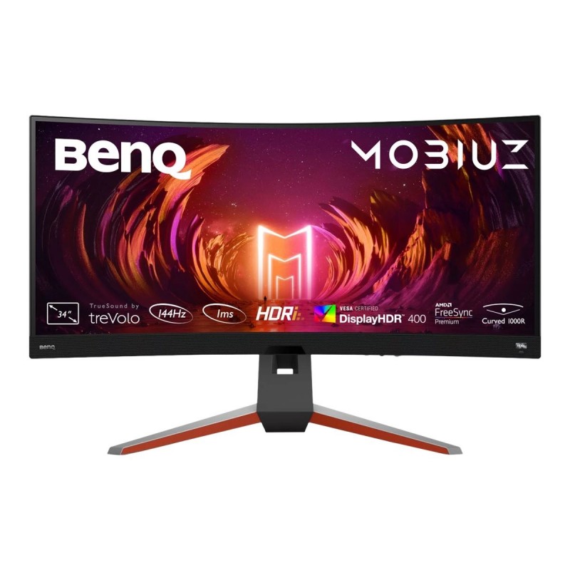 Benq Curved Monitor EX3410R 34 " VA WQHD 21:9 144 Hz 2 ms 3440 x 1440 400 cd/mu00b2 HDMI ports