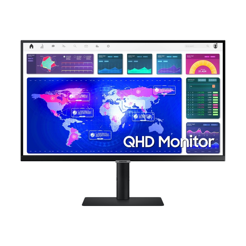 Samsung Monitor LS27A600UUUXEN 27 " IPS QHD 16:9 75 Hz 5 ms 2560 x 1440 300 cd/mu00b2 HDMI ports