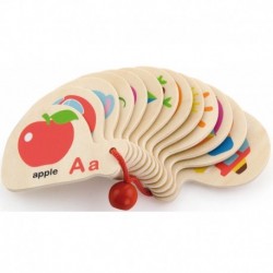Viga Wooden Booklet for Learning the Alphabet and English