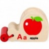 Viga Wooden Booklet for Learning the Alphabet and English