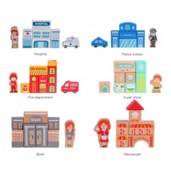 CLASSIC WORLD Wooden Blocks Build a City 120 elements