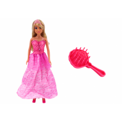 Anlily Mermaid Princess Doll Pink Dress Brush