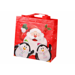 Santa and Penguins Red Gift...