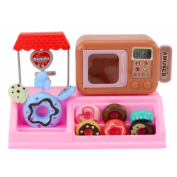 Set Donut Shop Confectionery Cash Register Microwave