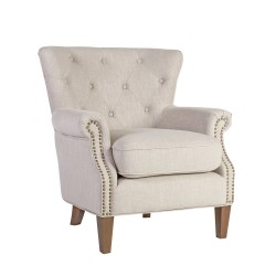 Armchair HOLMES 78x80xH86cm, beige