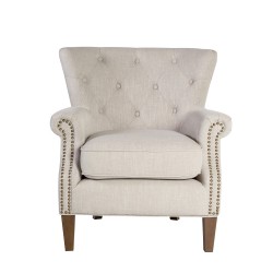 Armchair HOLMES 78x80xH86cm, beige