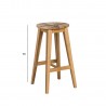 Bar stool MONDEO oak