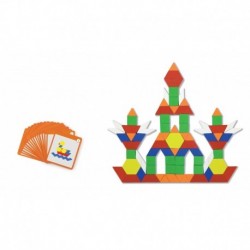 Деревянная геометрическая мозаика Viga Toys Puzzle Puzzle Blocks 102 el