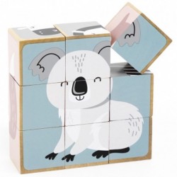 Wooden Picture Puzzle 6-Sided Animals VIGA PolarB