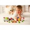 TOOKY TOY Set of Wooden Vehicles and Road Signs