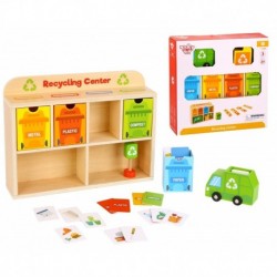TOOKY TOY Wooden Recycling Center Educational Sorter