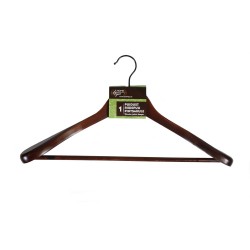 Cloth hanger for jacket, brown