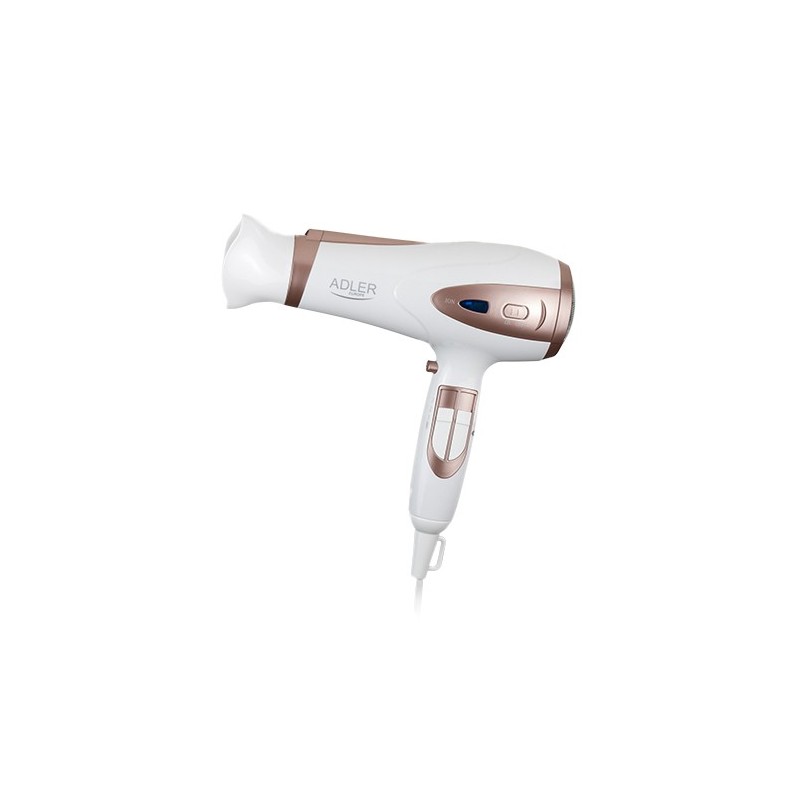 Adler Hair Dryer AD 2248 2400 W Number of temperature settings 3 Ionic function Diffuser nozzle White