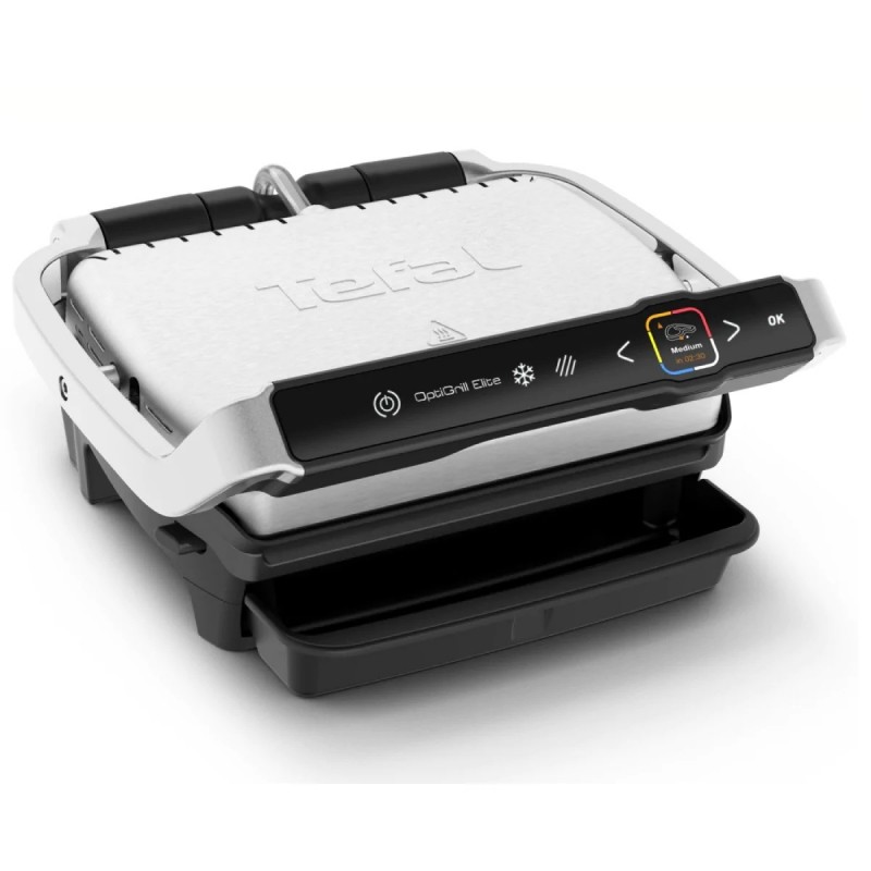 TEFAL Grill GC750D30 OptiGrill Elite Contact grill 2000 W Stainless steel