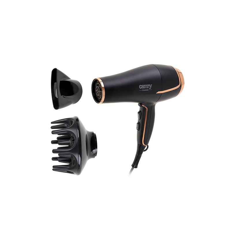 Camry Hair Dryer CR 2255 2200 W Number of temperature settings 3 Diffuser nozzle Black