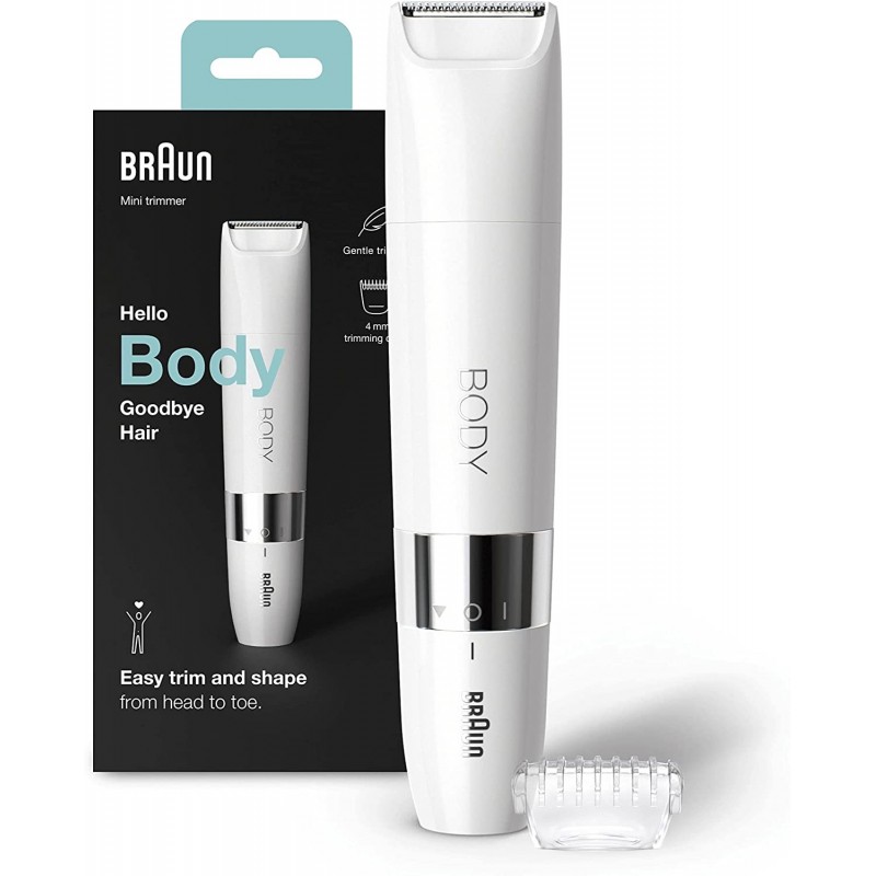 Braun Body Mini Trimmer BS1000 Bulb lifetime (flashes) Not applicable Number of power levels 1 Wet & Dry |