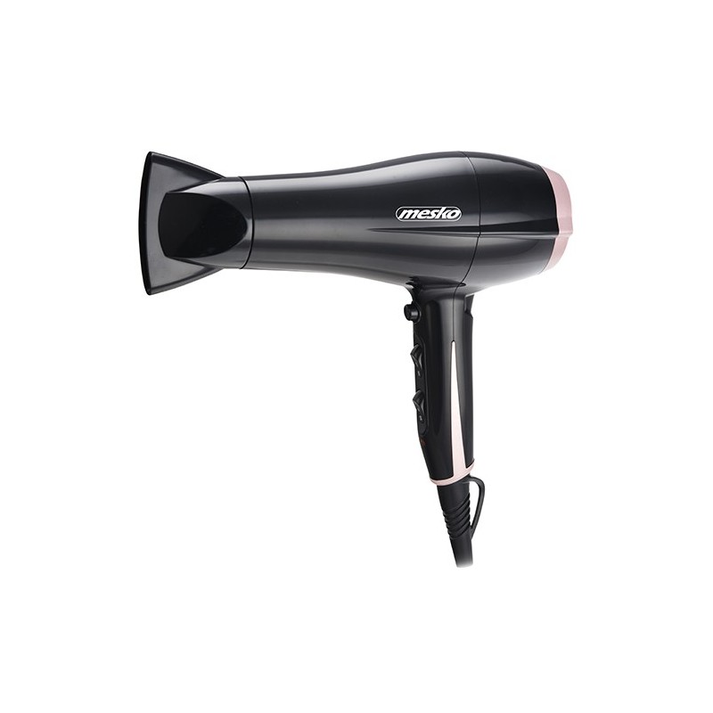 Mesko Hair Dryer MS 2249 2000 W Number of temperature settings 3 Black/Pink