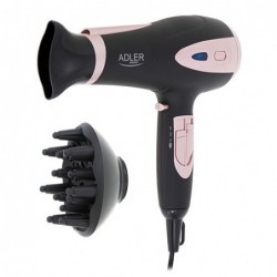 Adler Hair Dryer AD 2248b ION 2200 W Number of temperature settings 3 Ionic function Diffuser nozzle |