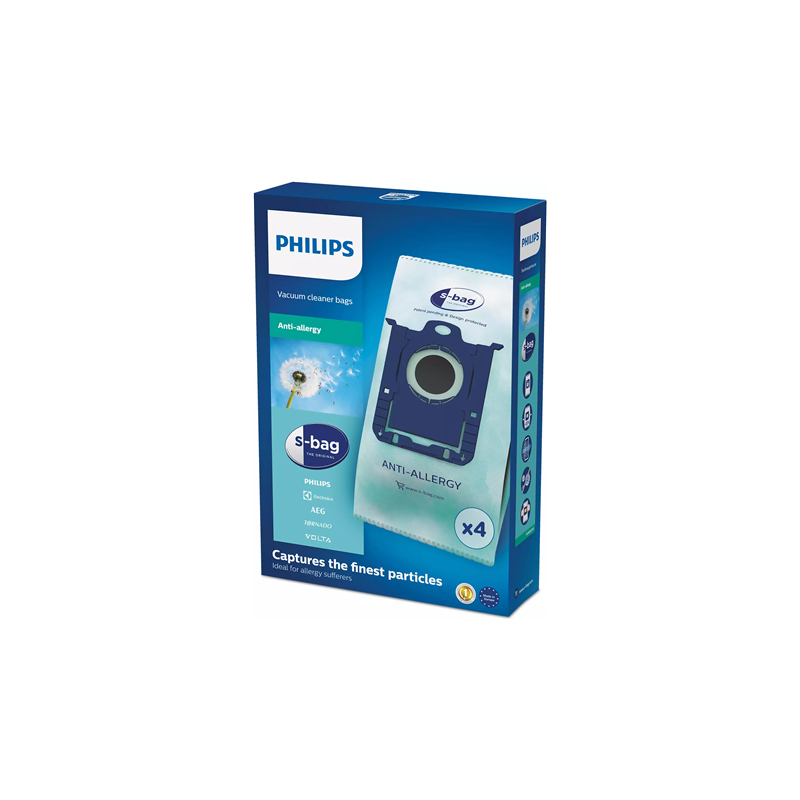 Philips Vacuum cleaner bags, S-bag FC8022/04 4 pc(s)