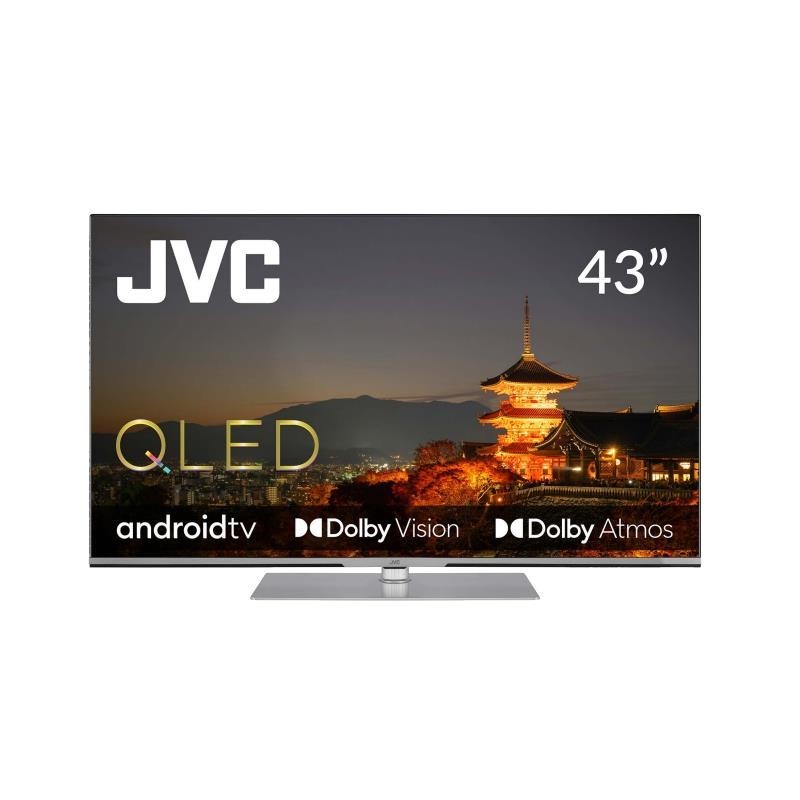 TV Set JVC 43" 4K/Smart QLED 3840x2160 Android TV LT-43VAQ830P