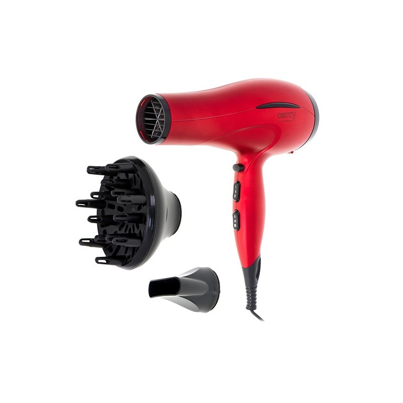 Camry Hair Dryer CR 2253 2400 W Number of temperature settings 3 Diffuser nozzle Red