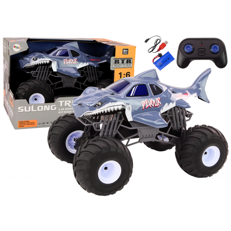 Large Off-Road Remote Controlled Car 2.4G RC 1:6 Shark