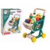 Shopping cart for children, set of vegetables and fruits, green