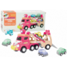 Set of wheels for children 5w1 White and Pink Children