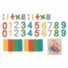 KLASSIKALINE MAAILMA matemaatikamäng numbrid märgivad matemaatikatoiminguid kella