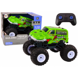 Remote Controlled Off-Road Car 2.4G RC 1:12 Dinosaur Green